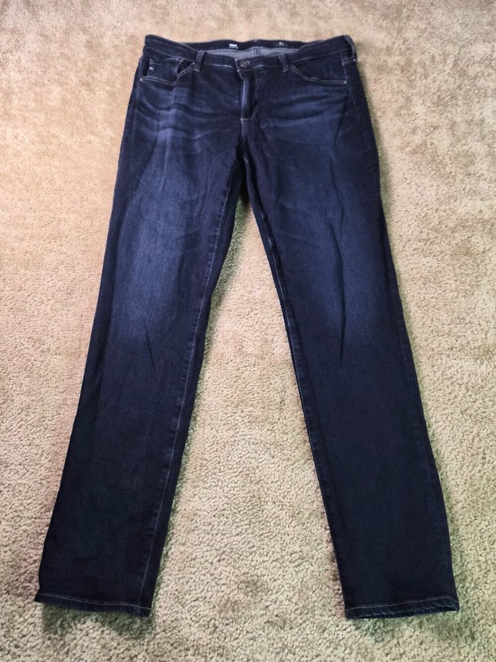 AG Adriano Goldschmied Prima Mid Rise Cigarette Jeans Womens Size 32R Blue G394